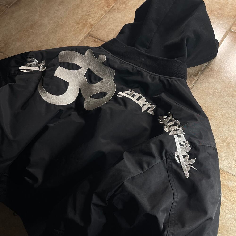 Vetements Style Arabic Embroidery Orange Black Bomber Jacket